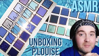 ASMR UNBOXING P Louise If Looks Could Chill Eyeshadow Palette + Some Swatches 💙