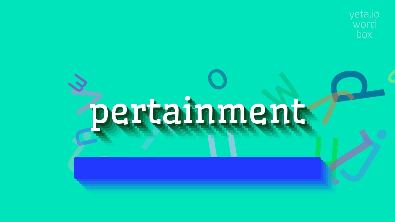 How to say "pertainment"! (High Quality Voices)