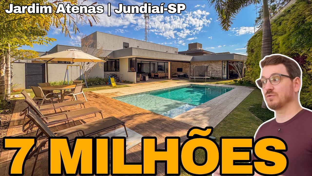 Casa TÉRREA, nova e CONTEMPORÂNEA com projeto INCRÍVEL 📍 Jardim Atenas em Jundiaí-SP 