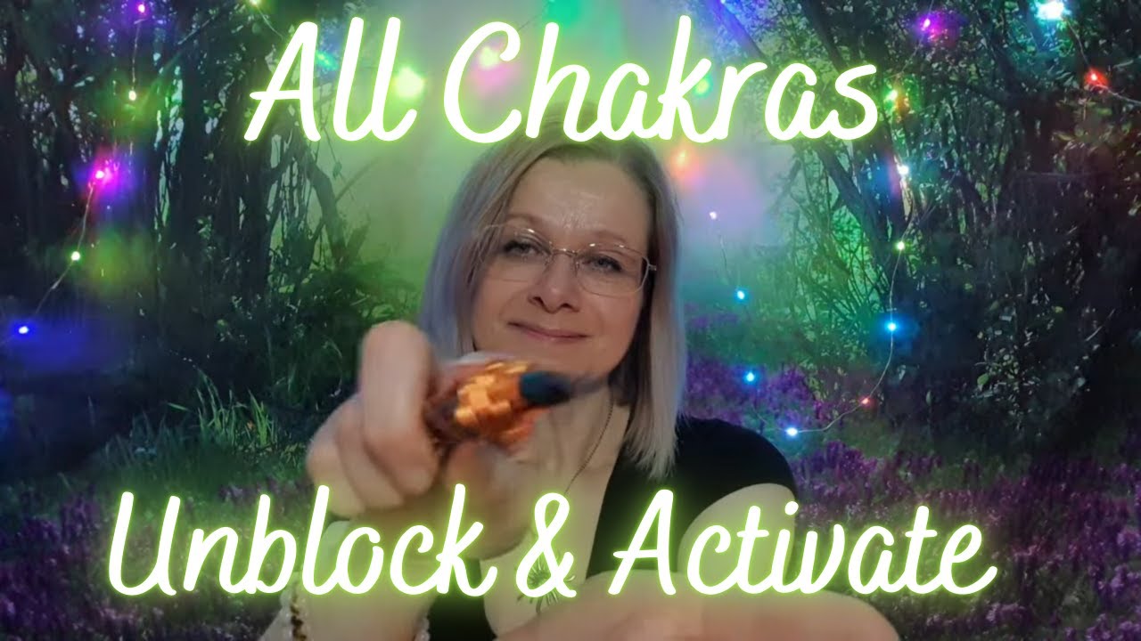All chakra cleanse and activation. Reiki ASMR Kyanite crystal healing
