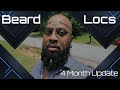 #990 - Beard Locs | 4 Month Update + Length Check