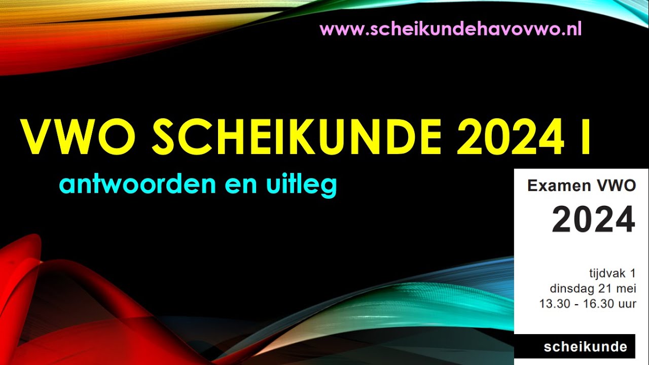 vwo scheikunde examen 2024 tijdvak 1 antwoorden en uitleg - YouTube