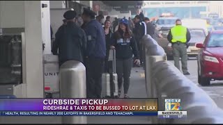 LAX ending curbside pickup for ride-hailing services