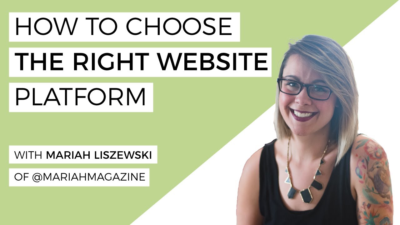 How To Choose The Right Platform For Your Website- Live with Mariah Liszewski