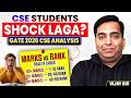 GATE 2026 CSE Analysis | CSE Students, Shock laga? | Marks vs Rank Reality Check
