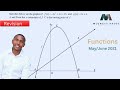 Functions Revision | Question 5 | Mathematics | DBE 2021 | Mlungisi Nkosi