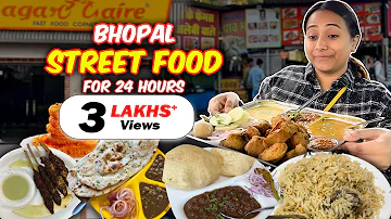 Bhopal Street Food for 24 hours | Ultimate Food Challenge😋