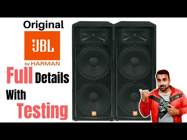 JBL JRX125 Passive Speaker Testing