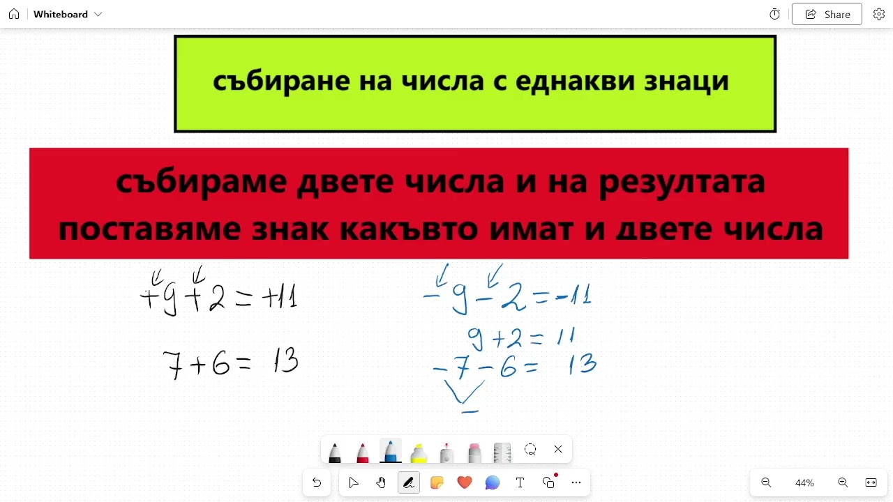 Действия с реални числа – събиране, изваждане, умножение и деление