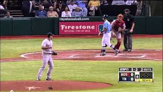 2011/07/17 Beckett strikes out Rodriguez