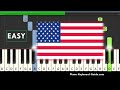 The Star-Spangled Banner (American National Anthem) Easy Piano Tutorial