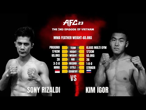 MMA AFC 23 IN VIETNAM : SONY RIZALDI (Indonesia) vs KIM IGOR (Russia)