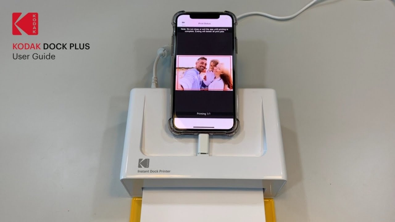 Kodak Dock Plus Instant Photo Printer – Bluetooth Review 2020 - YouTube