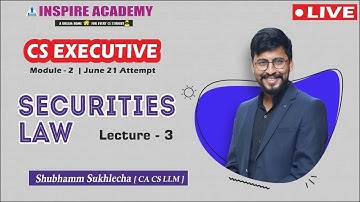 Securities Law || Lecture 5 || for EXECUTIVE JUNE 21