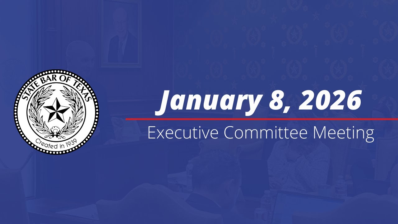 Executive Committee Meeting - 01/08/26