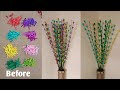 Easy to make flower from Broom Sticks and Foamiran || Bunga sudut ruangan dari sapu lidi dan foam