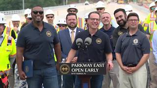 Full video: I-376 Parkway East reopening in Pittsburgh
