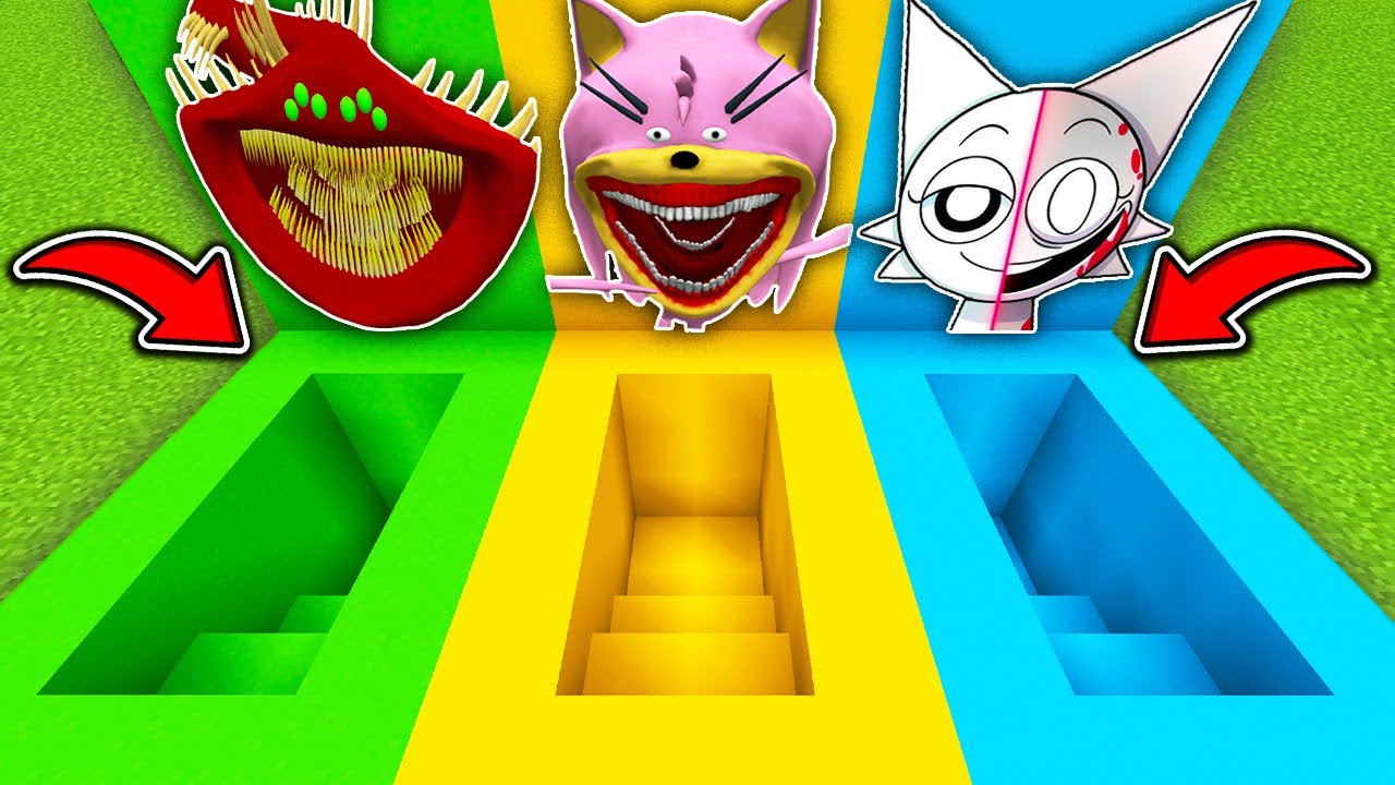 ВЫБЕРИ ПРАВИЛЬНЫЙ ПОДВАЛ СПРУНКИ В МАЙНКРАФТ SCP ЭЛЬ ГРАН МАЙЯ СОНИК ПОЖИРАТЕЛЬ НУБ И ПРО MINECRAFT