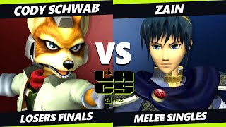 LACS 5 Losers Finals - Cody Schwab (Fox) Vs. Zain (Marth) Smash Melee - SSBM