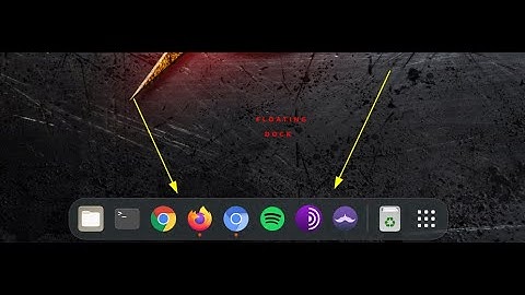 GNOME Shell Extension Manager: Floating Dock in Ubuntu