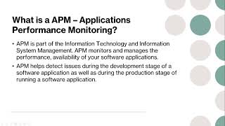 What is APM - application performance monitoring? screenshot 5