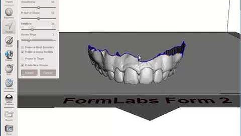 MeshMixer: How to add a base to a Dental model