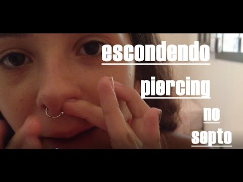 Como esconder piercing no septo