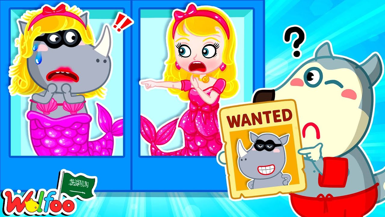 من هي حورية البحر المزيفة؟! 🧜‍♀️⚠️ درس السلامة على الشاطئ @wolfooinarabic