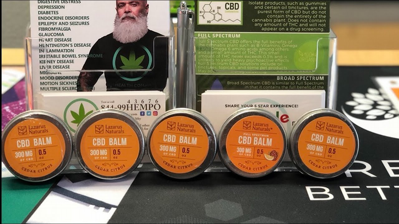 Cedar Citrus CBD Balm Review 