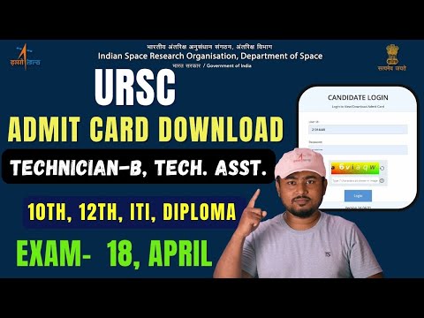 Isro Ursc Admit Card Out, Exam Date? Technician-b, Tech.asst Etc Admit Card Download