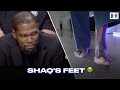 Shaq shows off feet on brkicks tunnel cam 