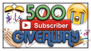 GIVEAWAY | THANK YOU FOR 500 SUBSCRIBERS!! [CLOSED]