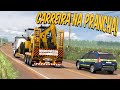 KM NA SCANIA R-480 HIGHLINE NA PRANCHA - EXCESSO LATERAL NA PISTA SIMPLES - ETS 2 MODS BR