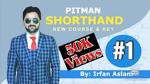 Lecture#1|1st Six Consonants| Pitman Shorthand New Course and Key by Irfan Aslam
