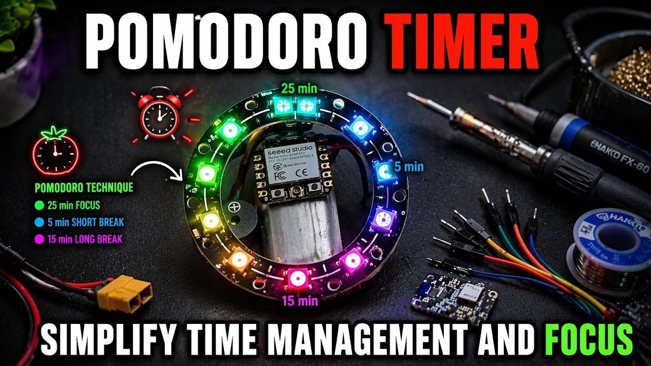ESP32 Pomodoro Timer with NeoPixel Ring (Full Build) - YouTube
