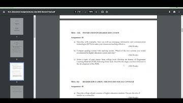 IGNOU Assignment #july2022 | Masters of Education second year | Higher Education MES-101