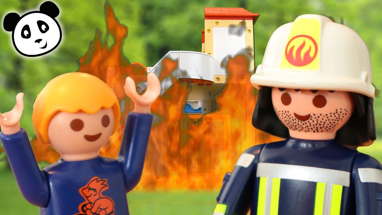 Playmobil en español - Max provoca un incendio en el jardín de infantes - Playmobil Bomberos
