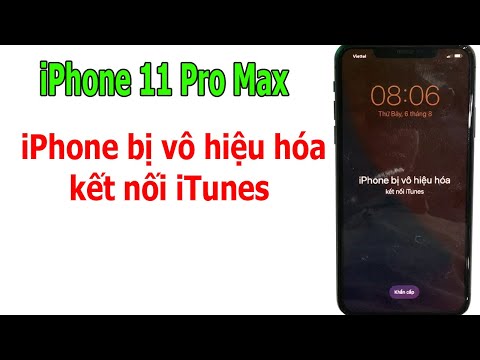 iPhone 11 Pro Max bị lỗi iPhone bị vô hiệu hóa – kết nối iTunes
