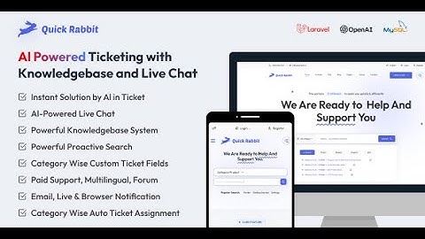 Quick Rabbit - AI Powered Support Ticketing with Knowledgebase and Live Chat