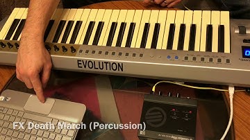 Evolution MK249C MIDI keyboard to EnergyXT