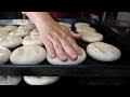 Taiwanese Breakfast - Pork Bun, Leek Mega Dumpling, Basil Omelette, Steam-fried Dumpling