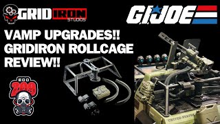GI JOE CLASSIFIED VAMP GRIDIRON UPGRADE  A ROLL CAGE HEAVY WEAPONS MODS *PLUS WINNER ANNOUNCEMENT*