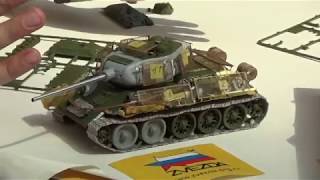 ⁣Т-34 с Кошкиными. Собираем модели