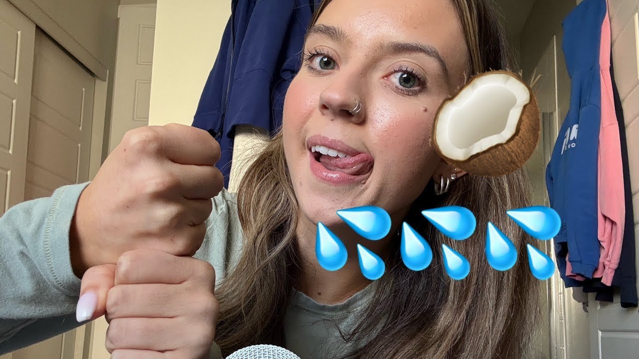 ASMR| 30 Mins of Fast/Aggressive & Slowww Coconut Rain Triggers