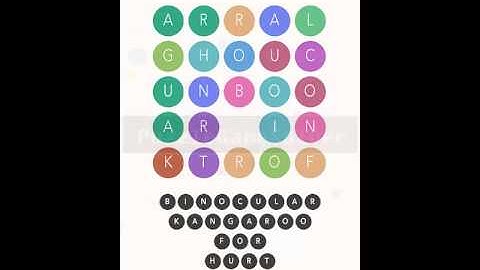 WordBubbles Eel Pack Level 261-280 Answers