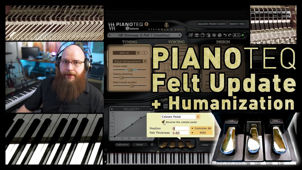 Felt Piano in Pianoteq 7.4 YouTube