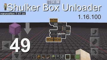 Minecraft Bedrock Tutorials(49) - How to build a Shulker Box Unloader (1.16.100)