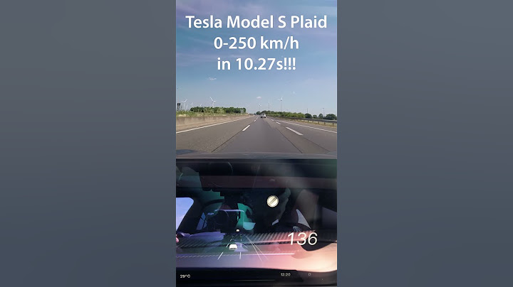 Tesla Model S Plaid: 0-250 km/h in 10.27s