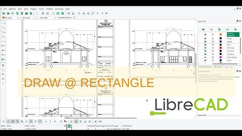 Drawing Rectangle - LibreCAD