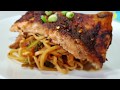 EASY RECIPE OF NOODLES WITH SALMON